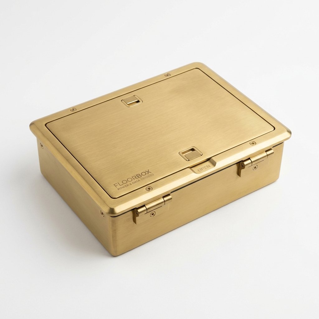 FLOOR BOX 220X120x65 Golden